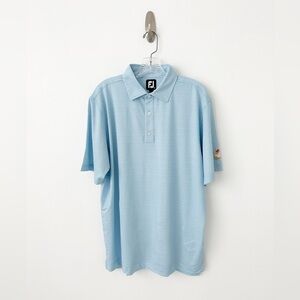 FootJoy NBC Sports Golf Shirt M Blue Dots Worn Once!